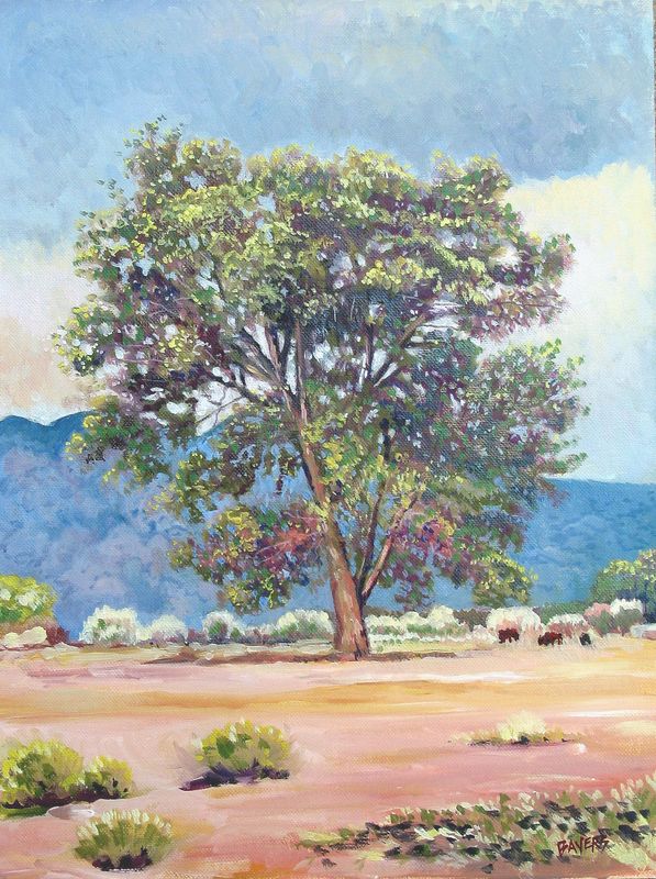 blue mountains and tree